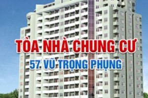 CHO THUÊ SÀN VĂN PHÒNG TÒA NHÀ 57 VŨ TRỌNG PHỤNG, QUẬN THANH XUÂN.