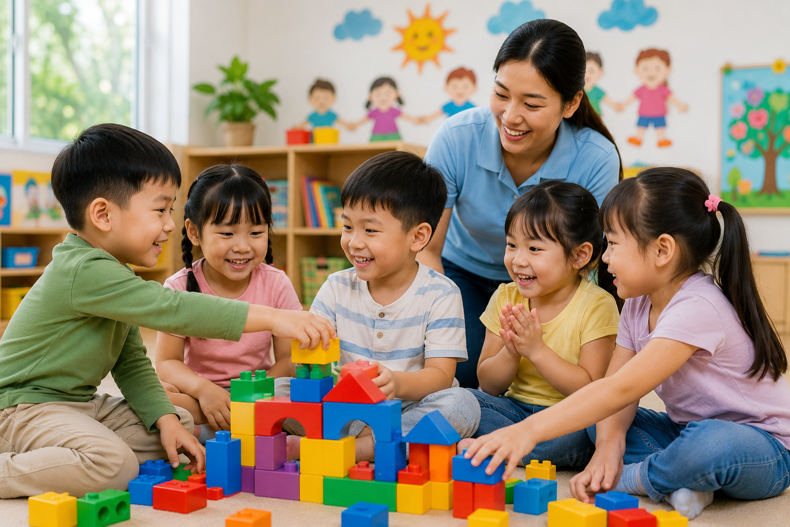 Phát triển kỹ năng giao tiếp và hợp tác cho trẻ thông qua hoạt động vui chơi