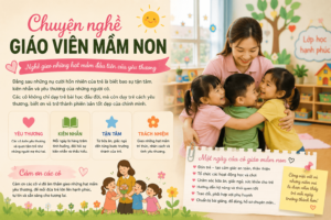 Chuyện nghề giáo viên mầm non – Nghề gieo những hạt mầm đầu tiên của yêu thương
