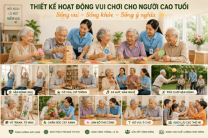 Thiết kế hoạt động vui chơi cho người cao tuổi tại cơ sở dưỡng lão – Giải pháp nâng cao sức khỏe thể chất và tinh thần
