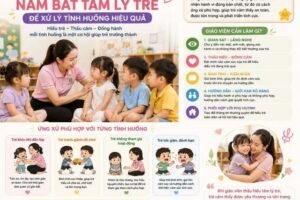 Giáo viên cần nắm bắt tâm lý trẻ để xử lý tình huống hiệu quả