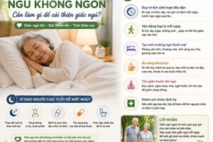 Người cao tuổi ngủ không ngon – Cần làm gì để cải thiện giấc ngủ?