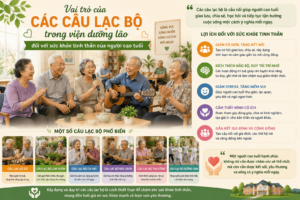 Vai trò của các câu lạc bộ trong viện dưỡng lão đối với sức khỏe tinh thần của người cao tuổi