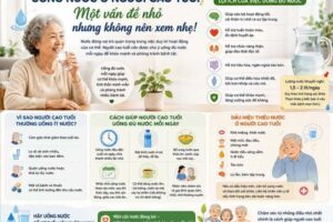 Uống nước ở người cao tuổi – Một vấn đề nhỏ nhưng không nên xem nhẹ