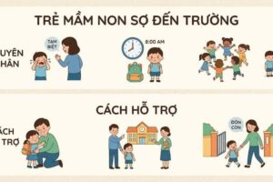 Trẻ mầm non sợ đến trường: Nguyên nhân và cách hỗ trợ