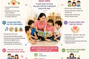 Giáo viên mầm non và vai trò xây dựng môi trường học tập tích cực