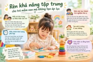 Rèn khả năng tập trung cho trẻ mầm non mà không tạo áp lực