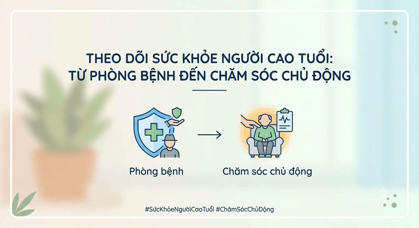 Theo dõi sức khỏe người cao tuổi: Từ phòng bệnh đến chăm sóc chủ động