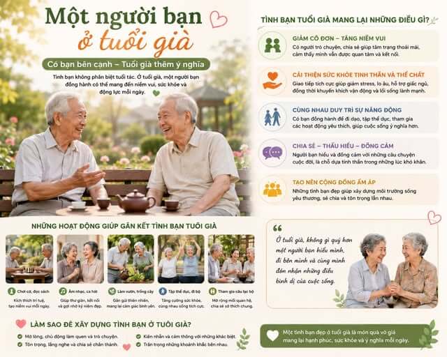 Một người bạn ở tuổi già có ý nghĩa như thế nào?
