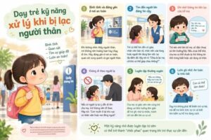 Dạy trẻ kỹ năng xử lý khi bị lạc người thân để tự bảo vệ chính mình