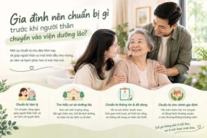 Trước khi vào viện dưỡng lão, gia đình cần chuẩn bị những gì cho người thân?