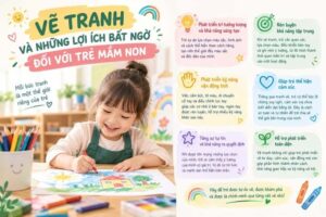 VẼ TRANH VÀ NHỮNG LỢI ÍCH BẤT NGỜ ĐỐI VỚI TRẺ MẦM NON