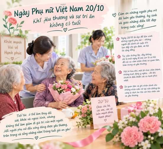 Ngày 20/10 tại viện dưỡng lão – Khi yêu thương và sự tri ân không có tuổi